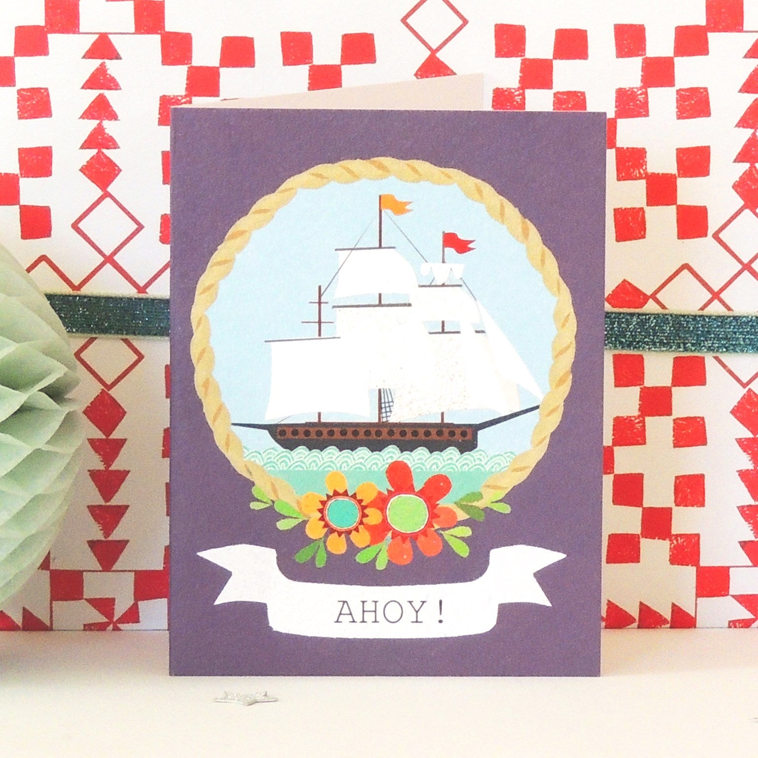 TW38 mini ahoy greetings card