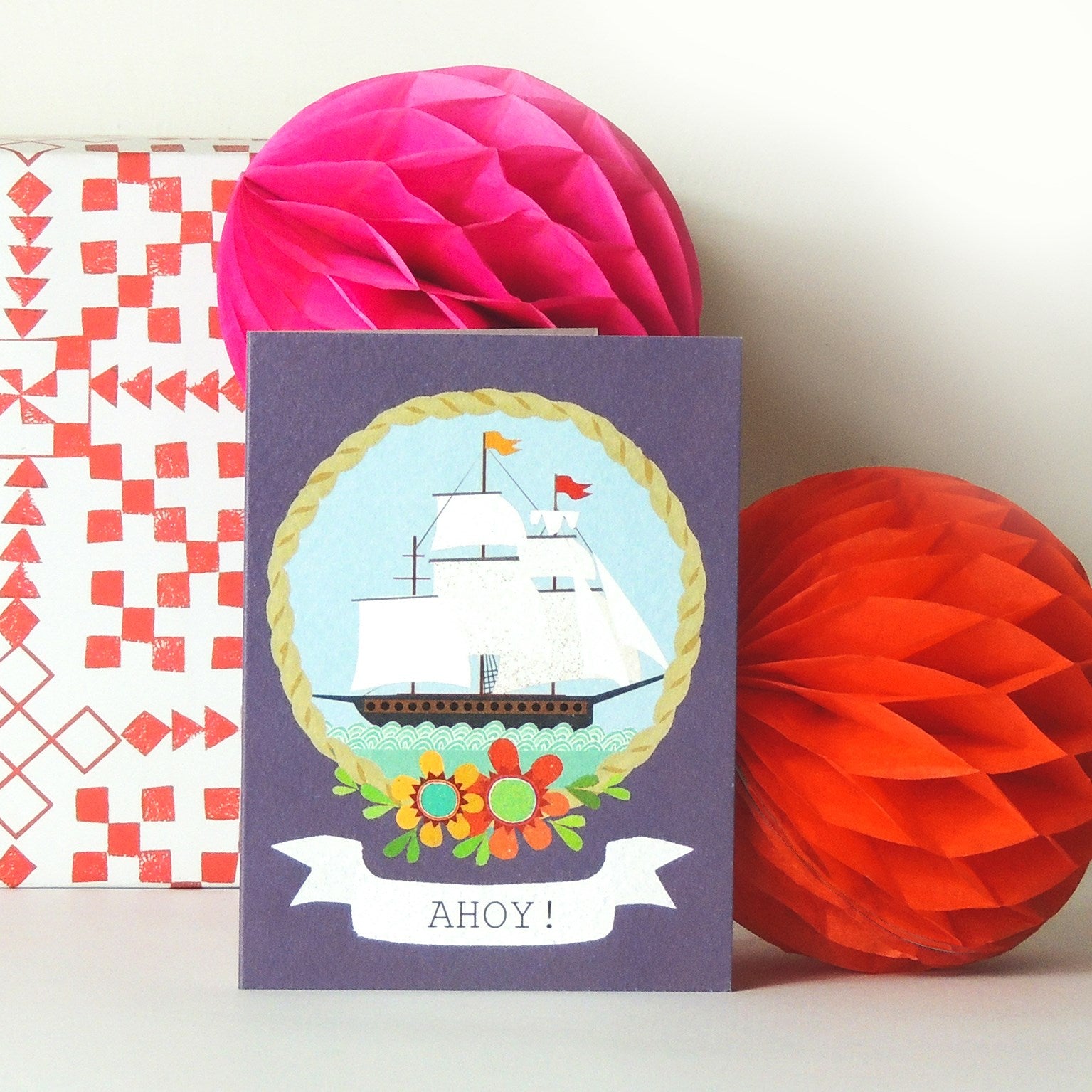 TW38 mini ahoy greetings card