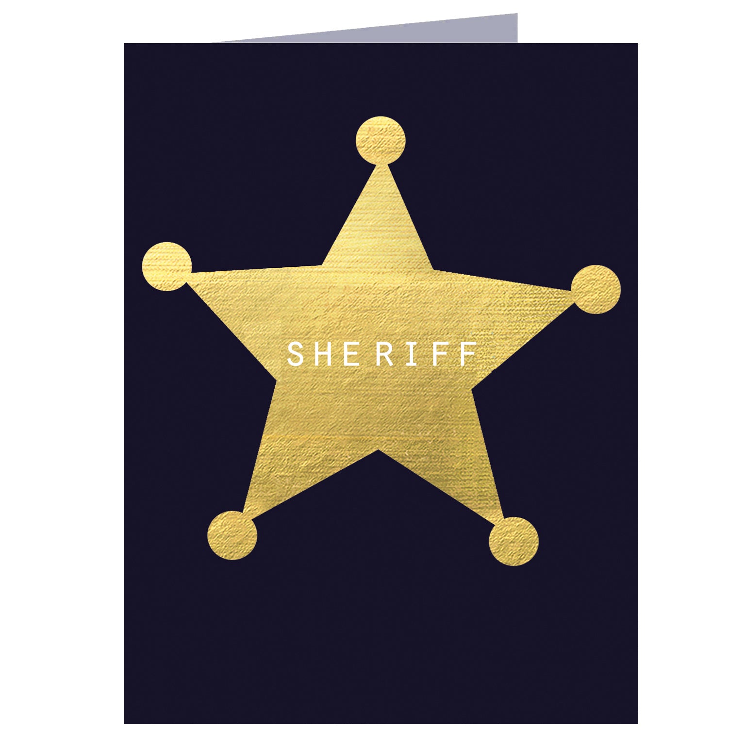 TW400 mini gold foiled sheriff card