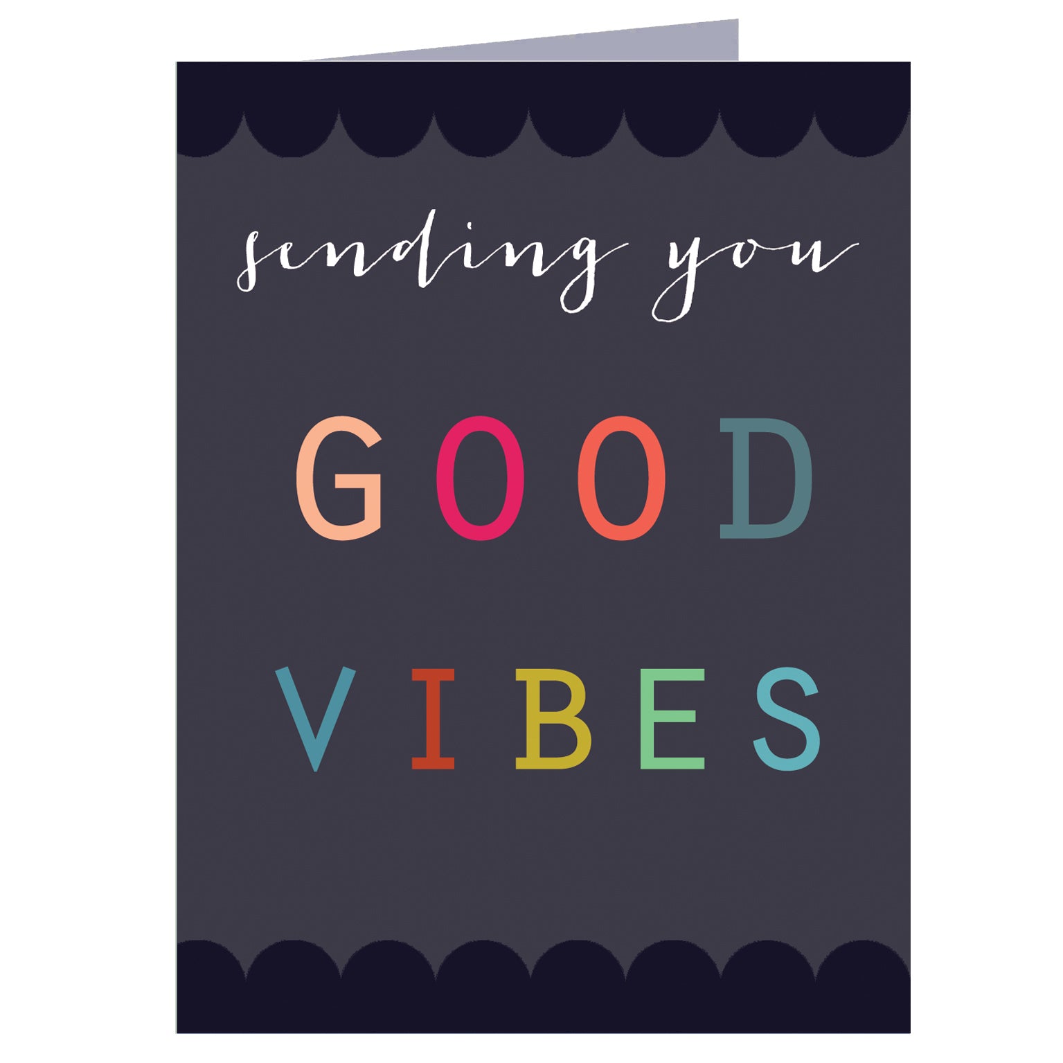 mini good vibes card