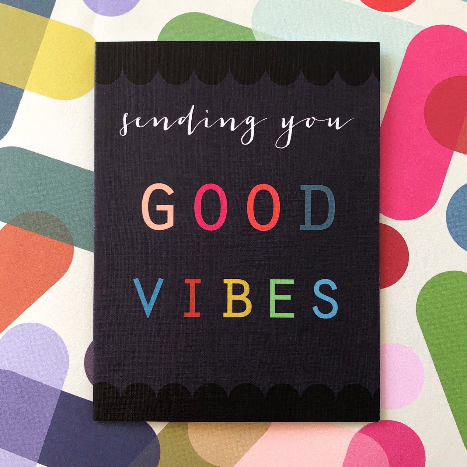 mini good vibes card