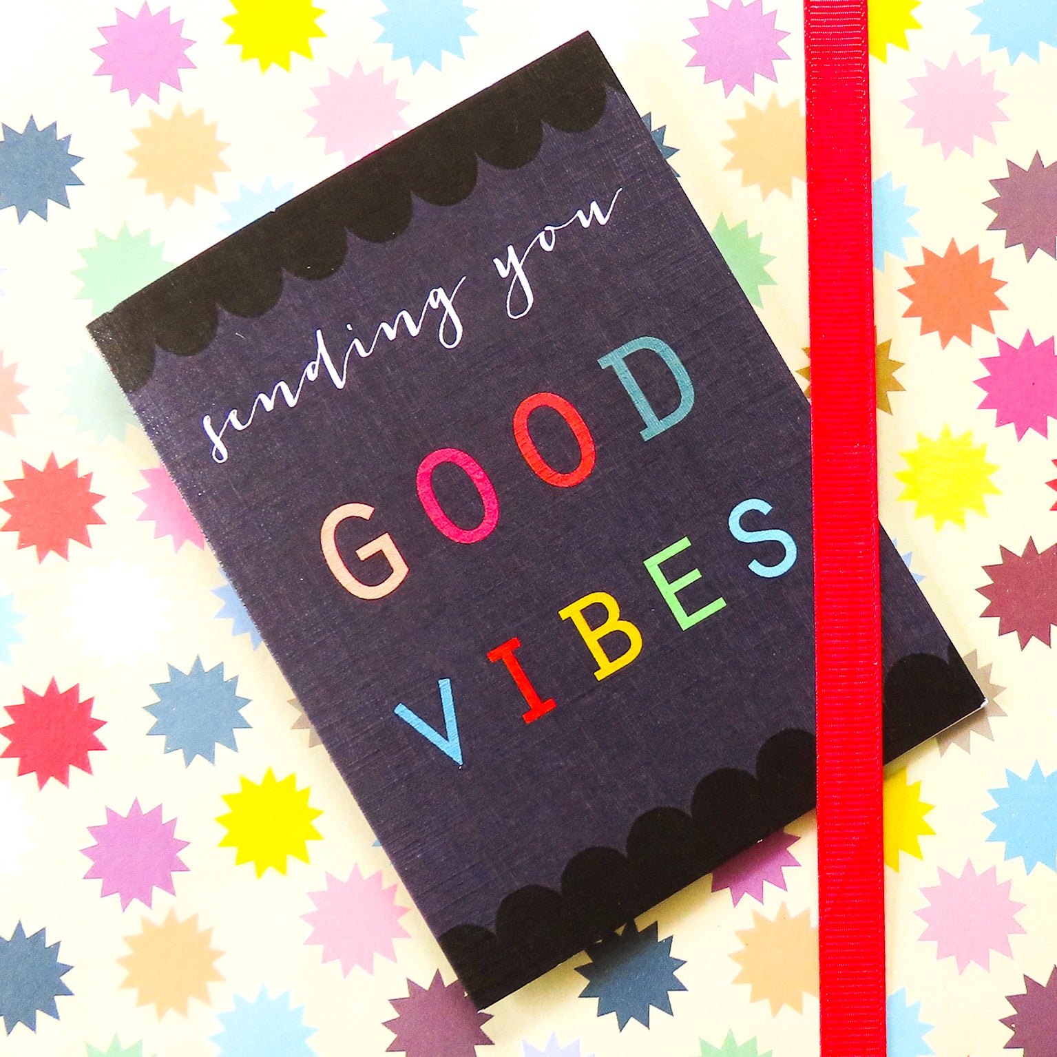 mini good vibes card