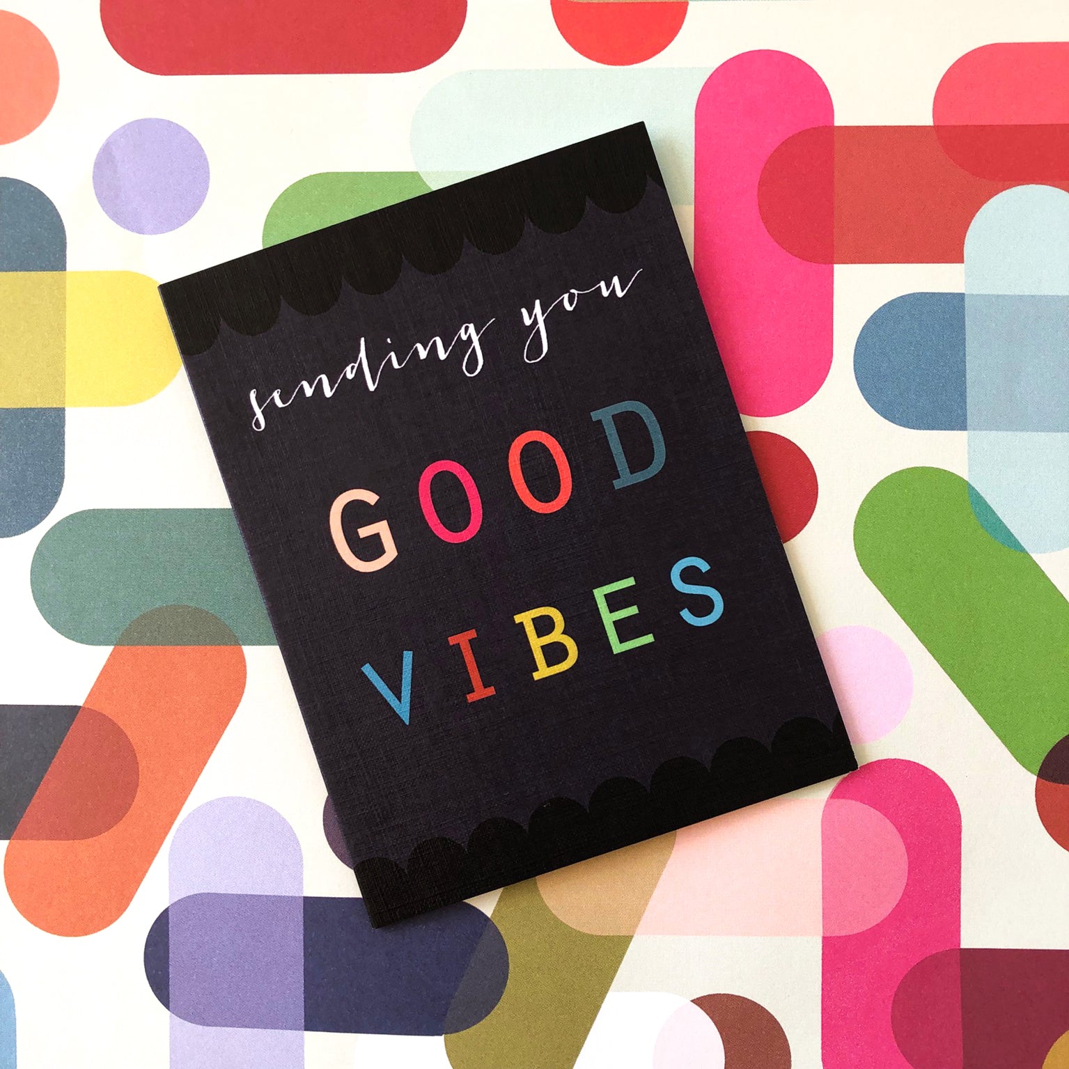 mini good vibes card