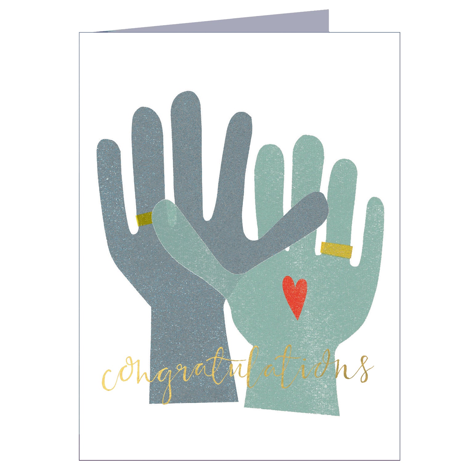 TW41 mini gold foiled congratulations card