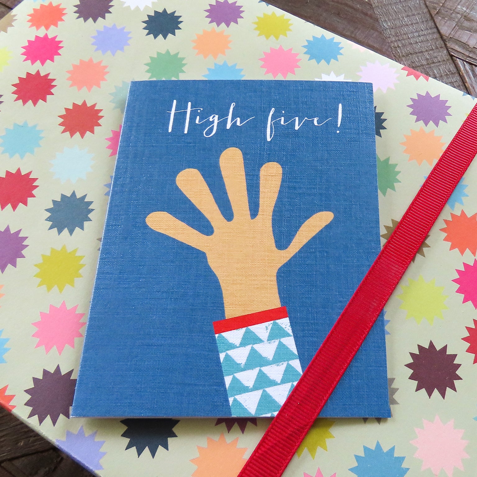 mini high five card