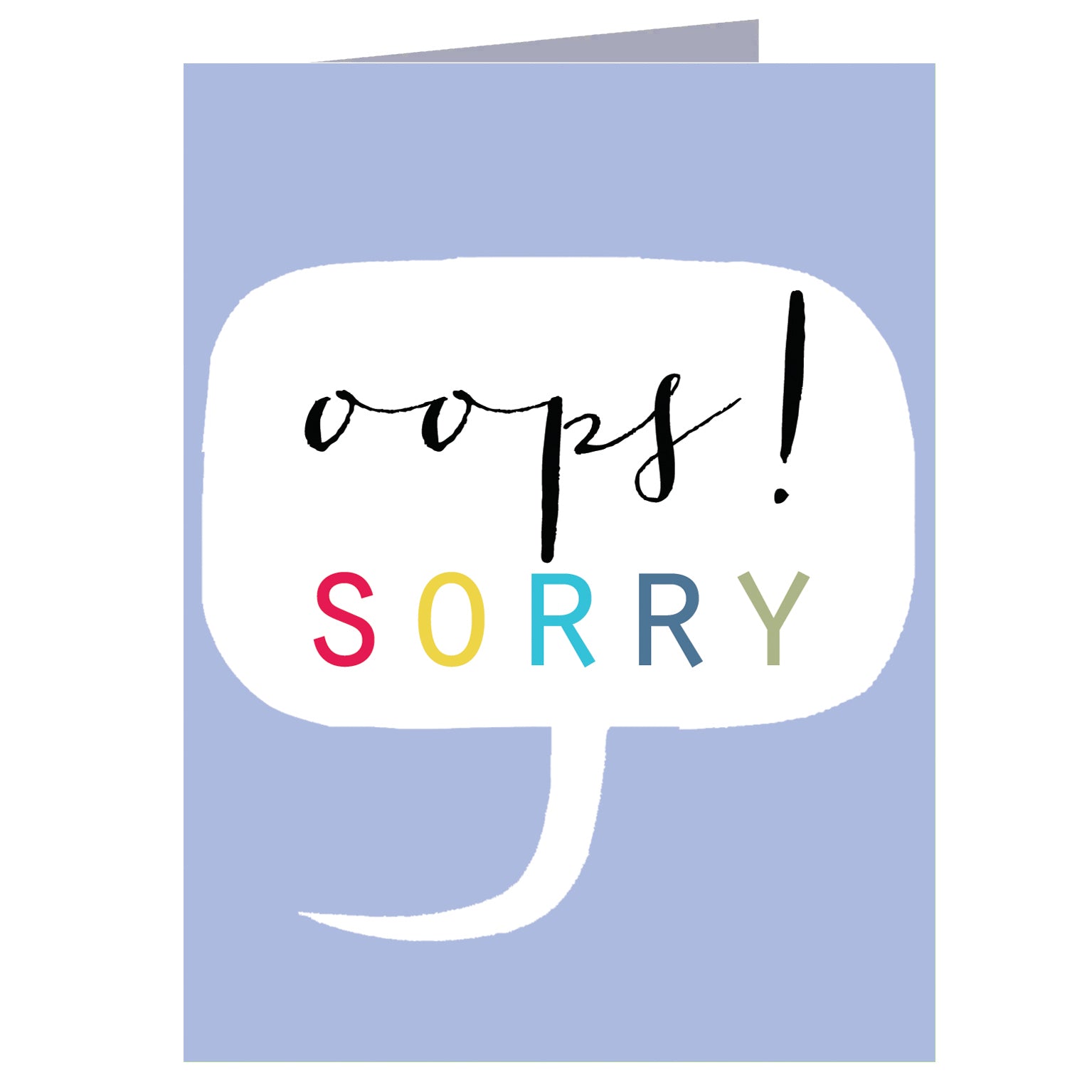 mini sorry greetings card