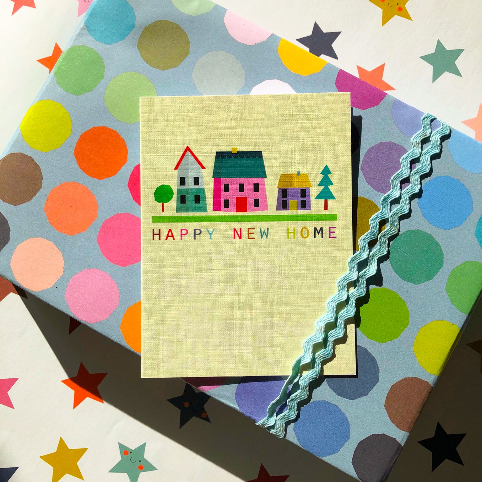 mini happy new home card