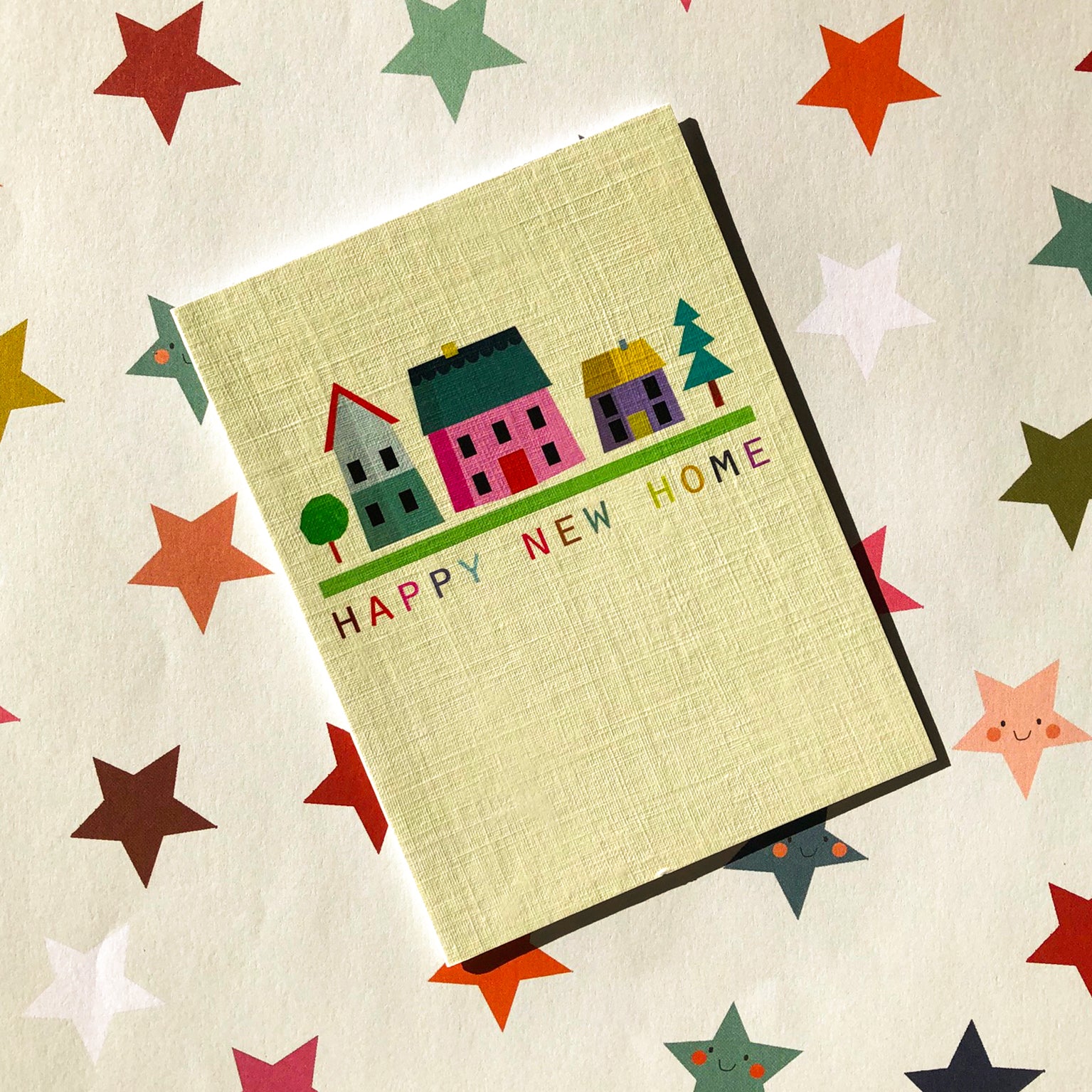 mini happy new home card