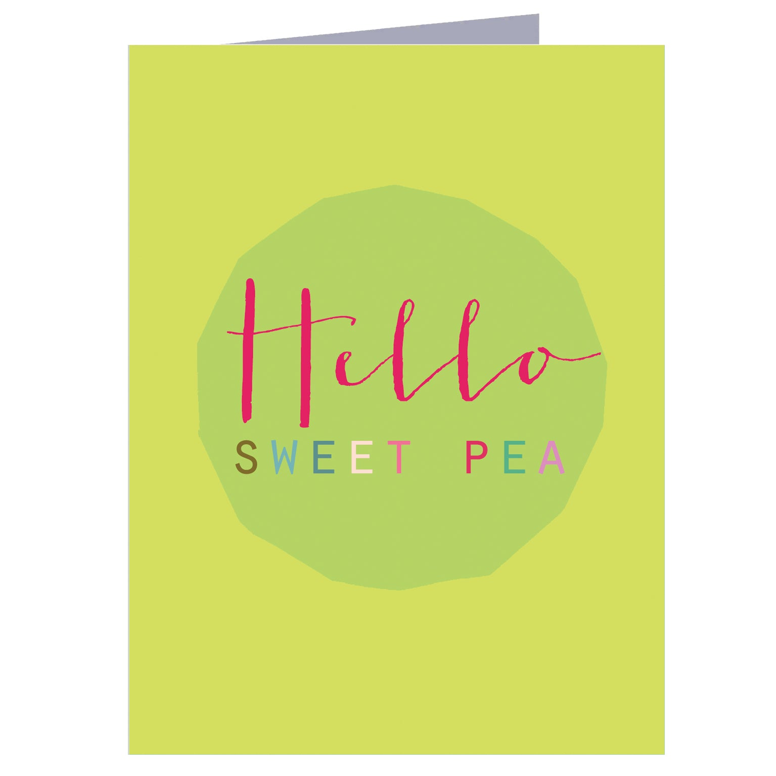 mini sweet pea card