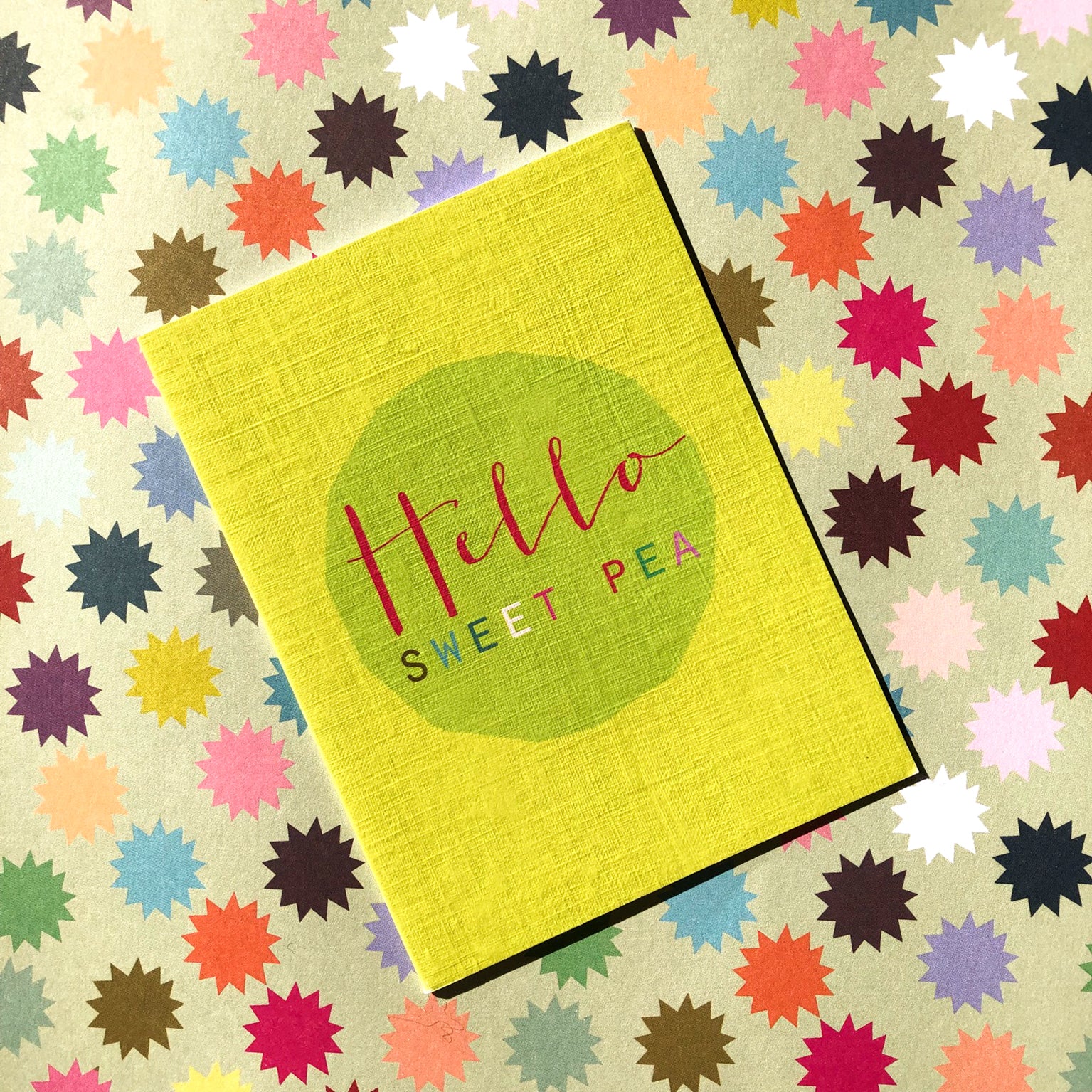 mini sweet pea card