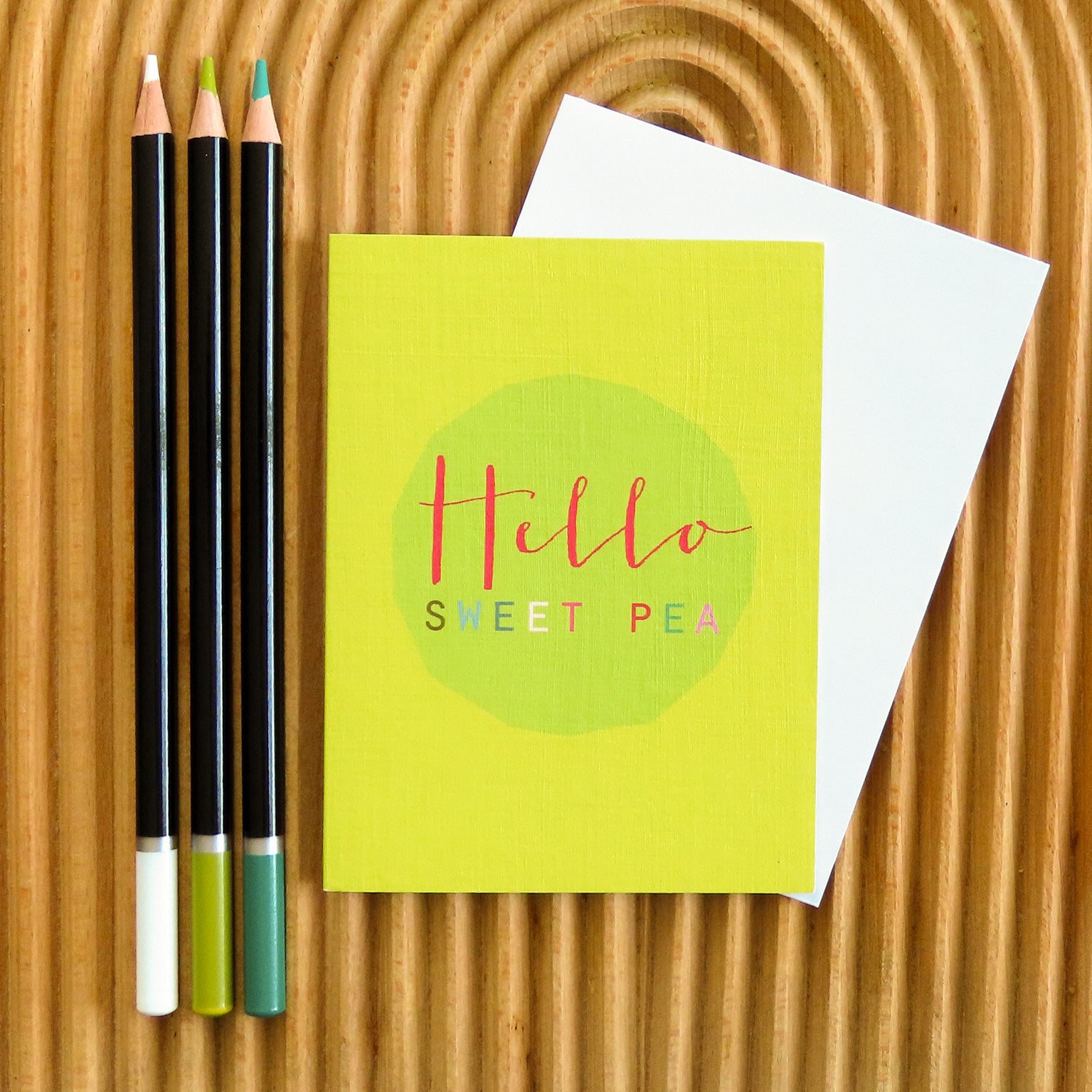 mini sweet pea card