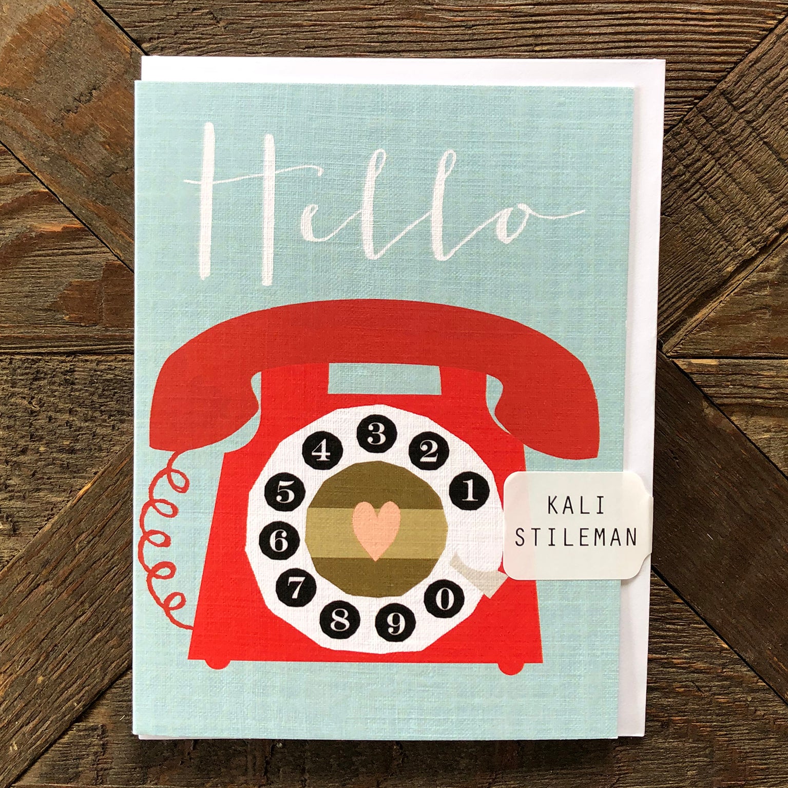 mini hello greetings card