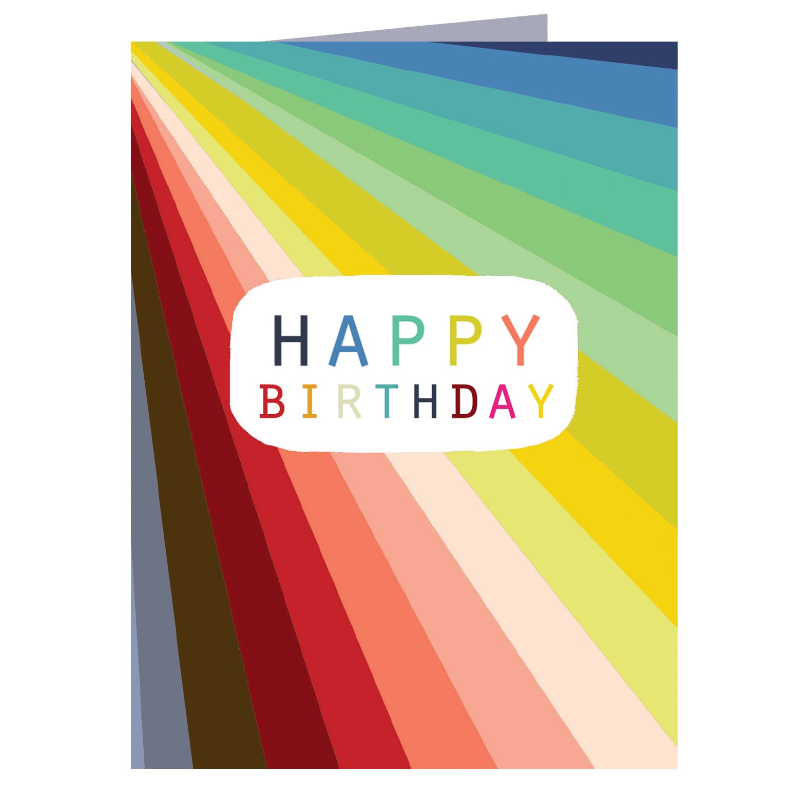 mini colourful birthday card