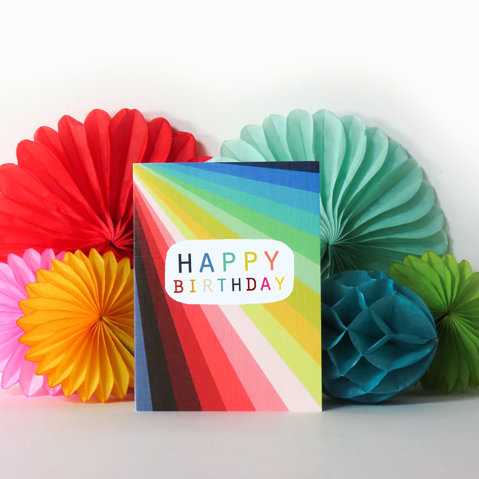 mini colourful birthday card