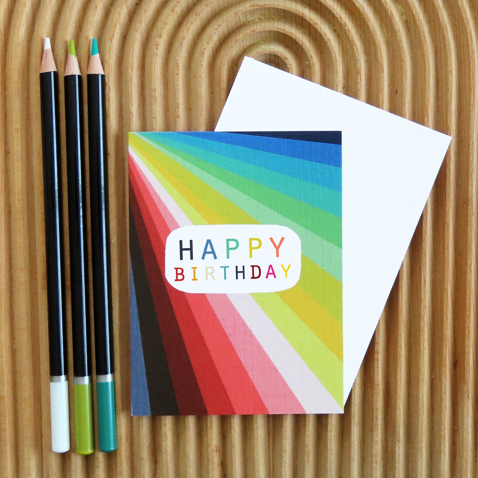 mini colourful birthday card