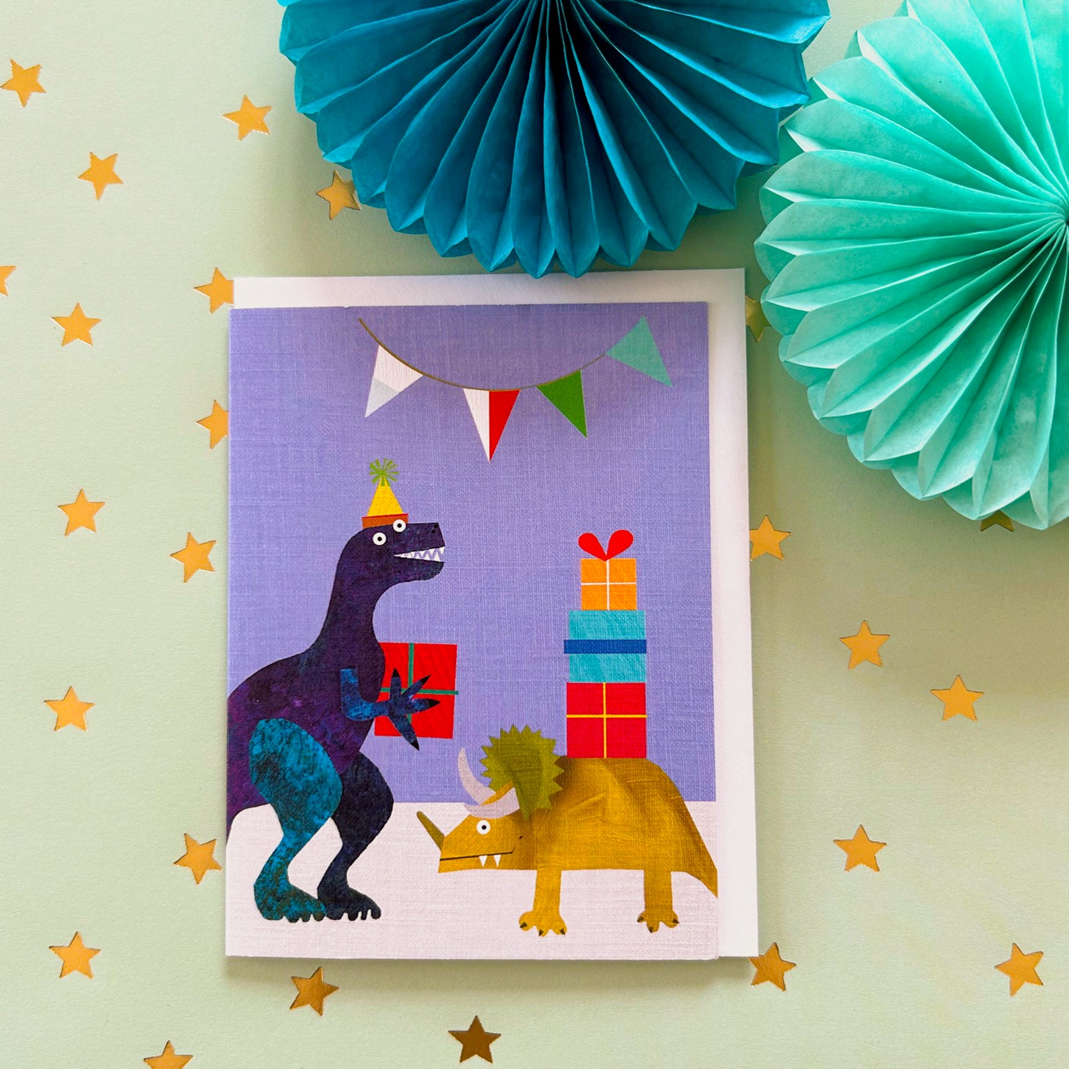 TW42 mini dinosaur party card