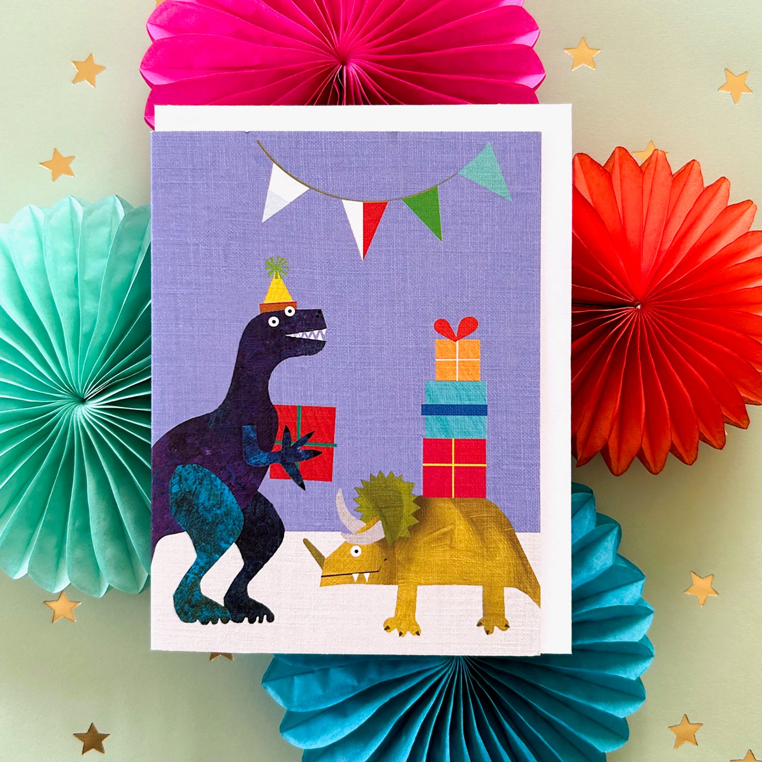 TW42 mini dinosaur party card