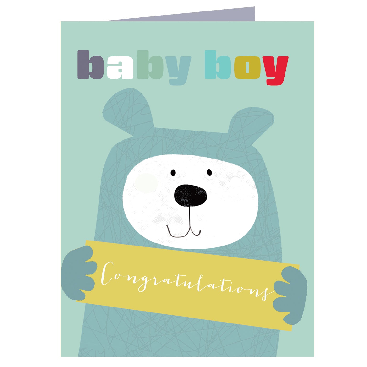 mini baby boy card