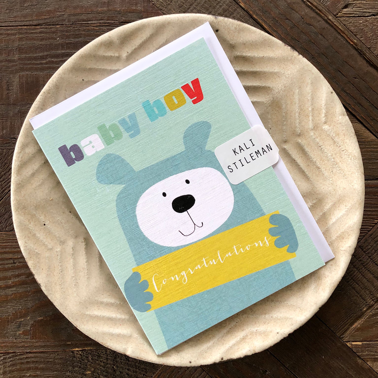 mini baby boy card