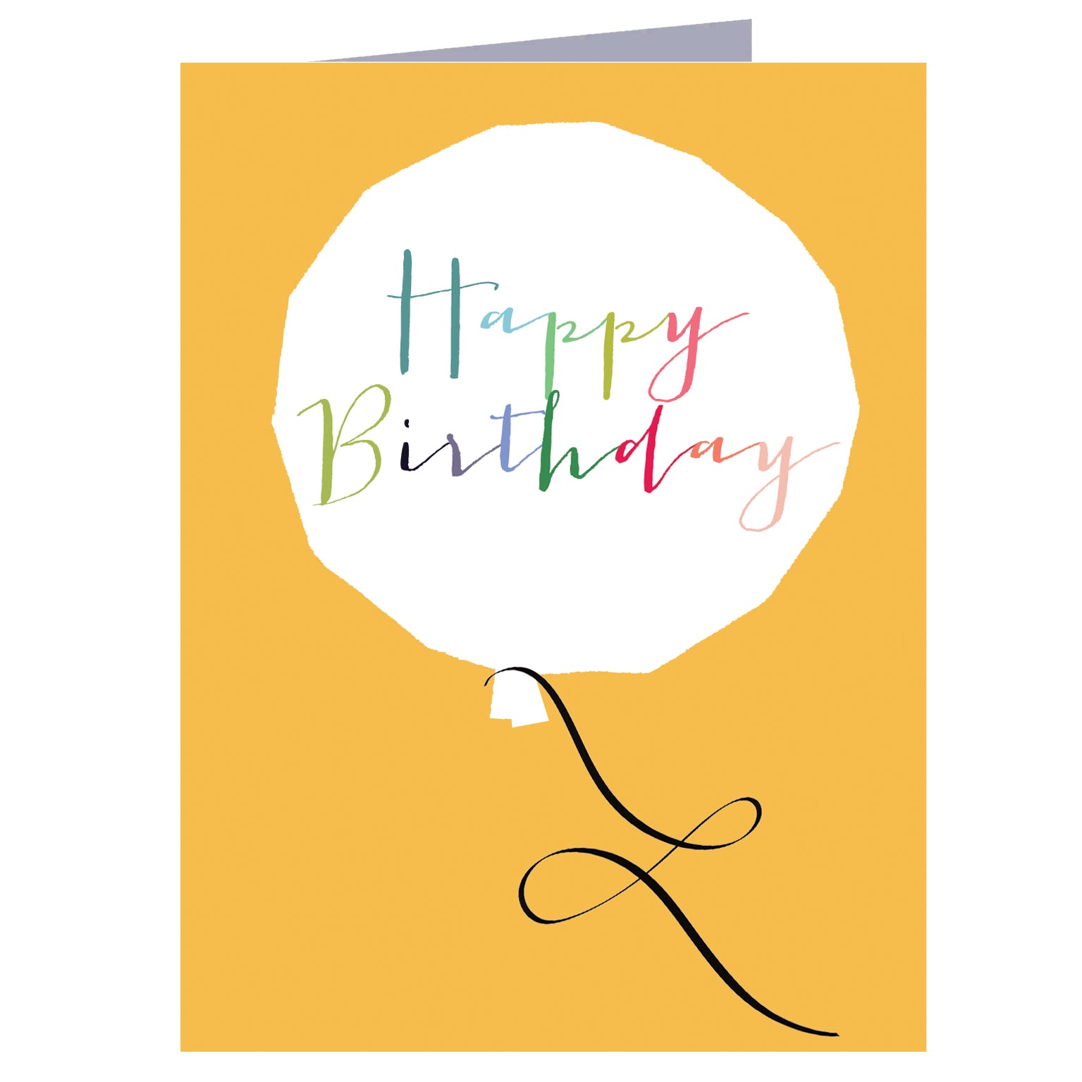 mini birthday balloon card