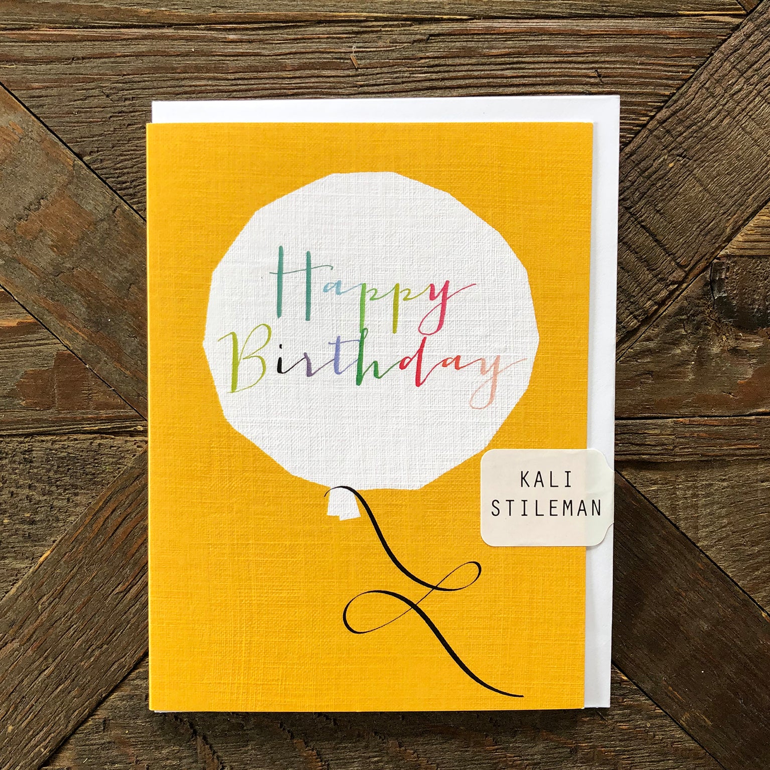 mini birthday balloon card