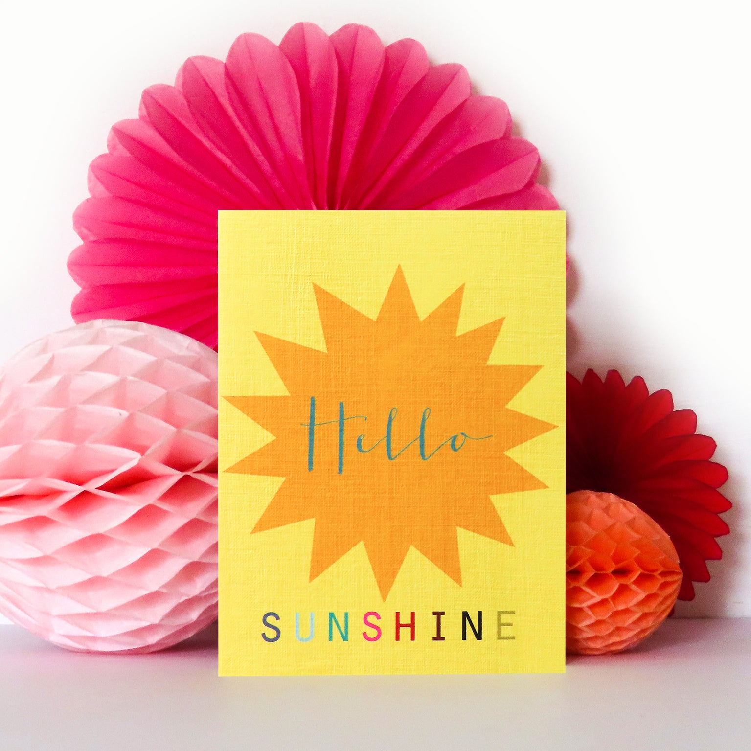 mini hello sunshine card