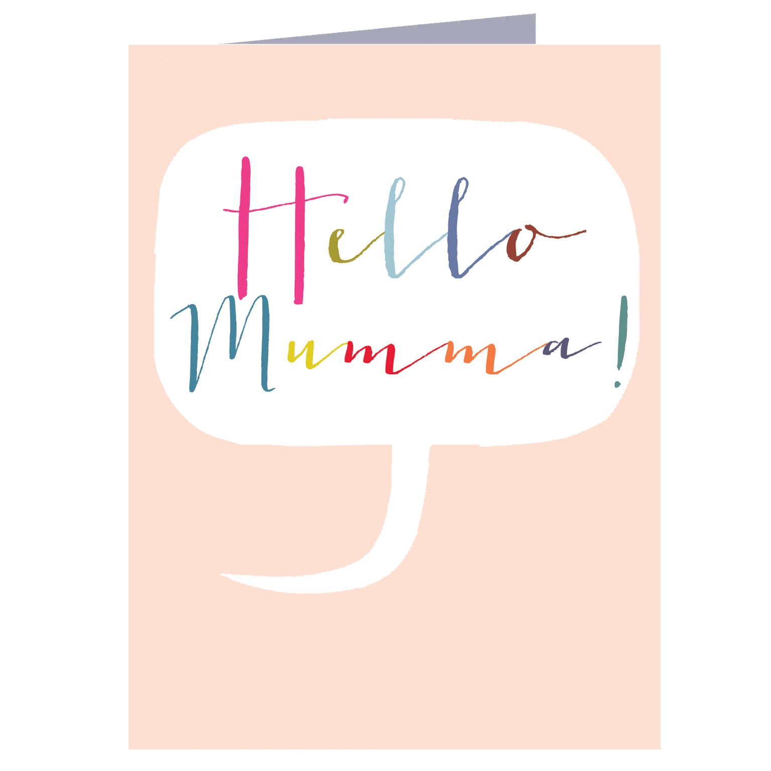 mini hello mumma card