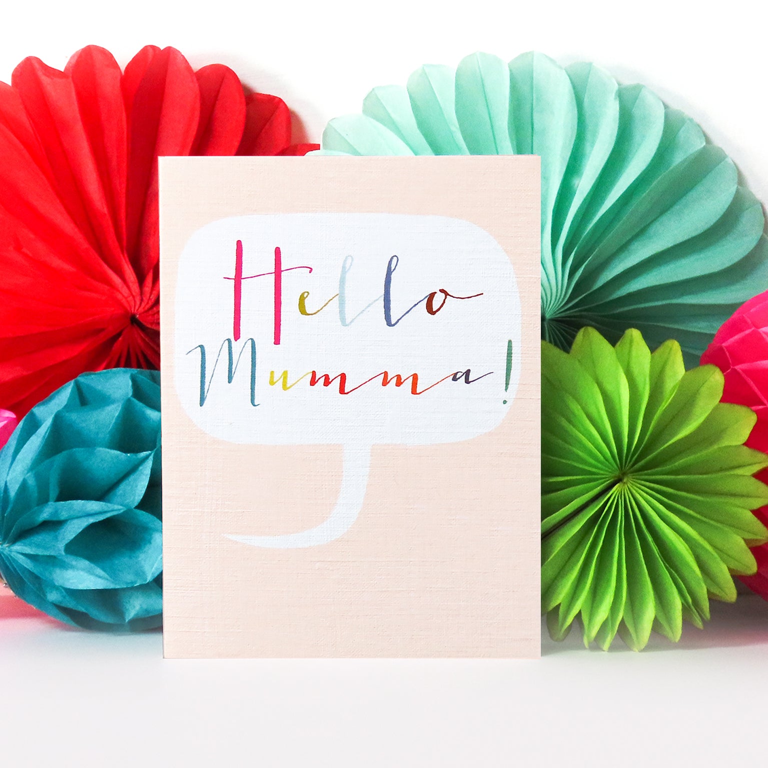 mini hello mumma card