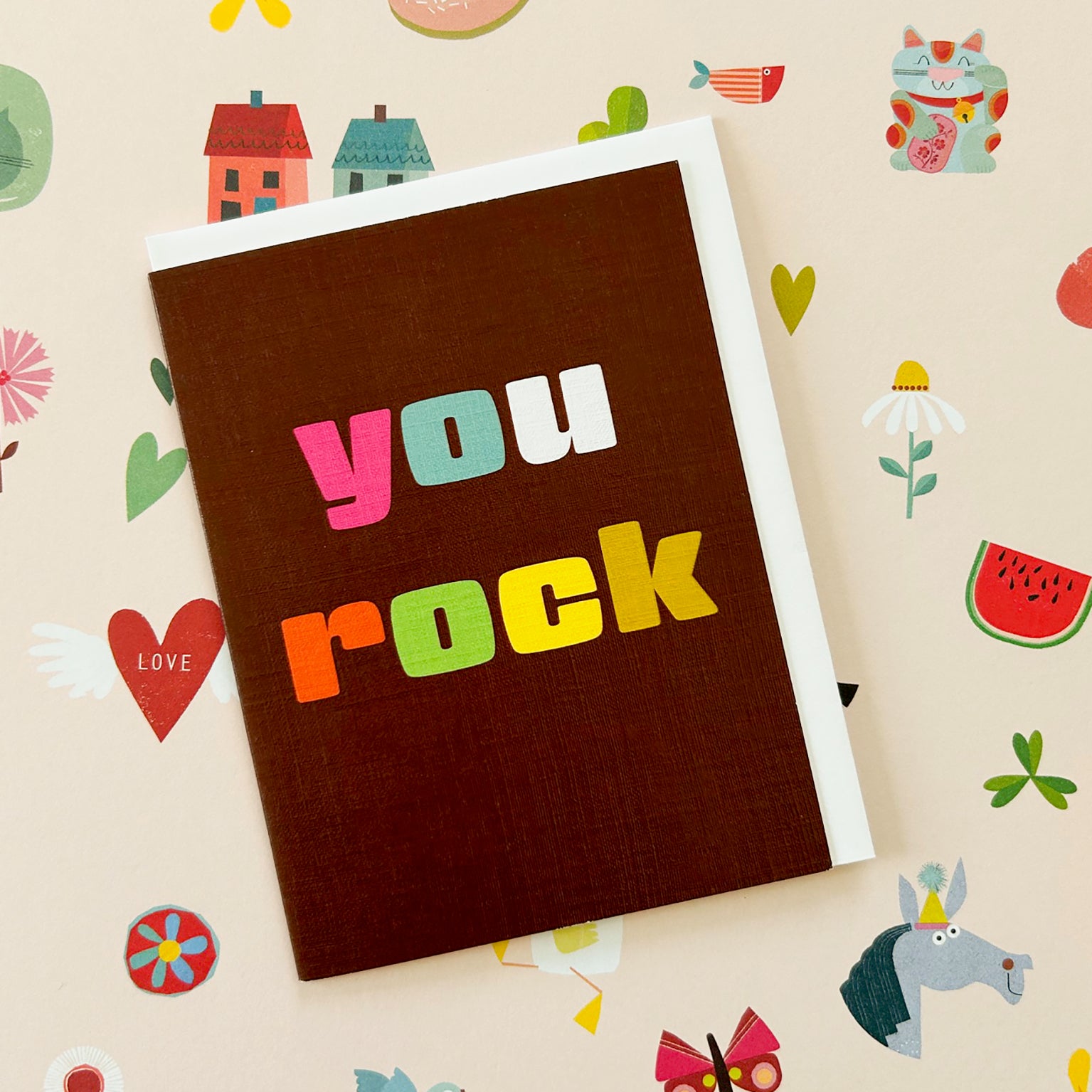 mini you rock card