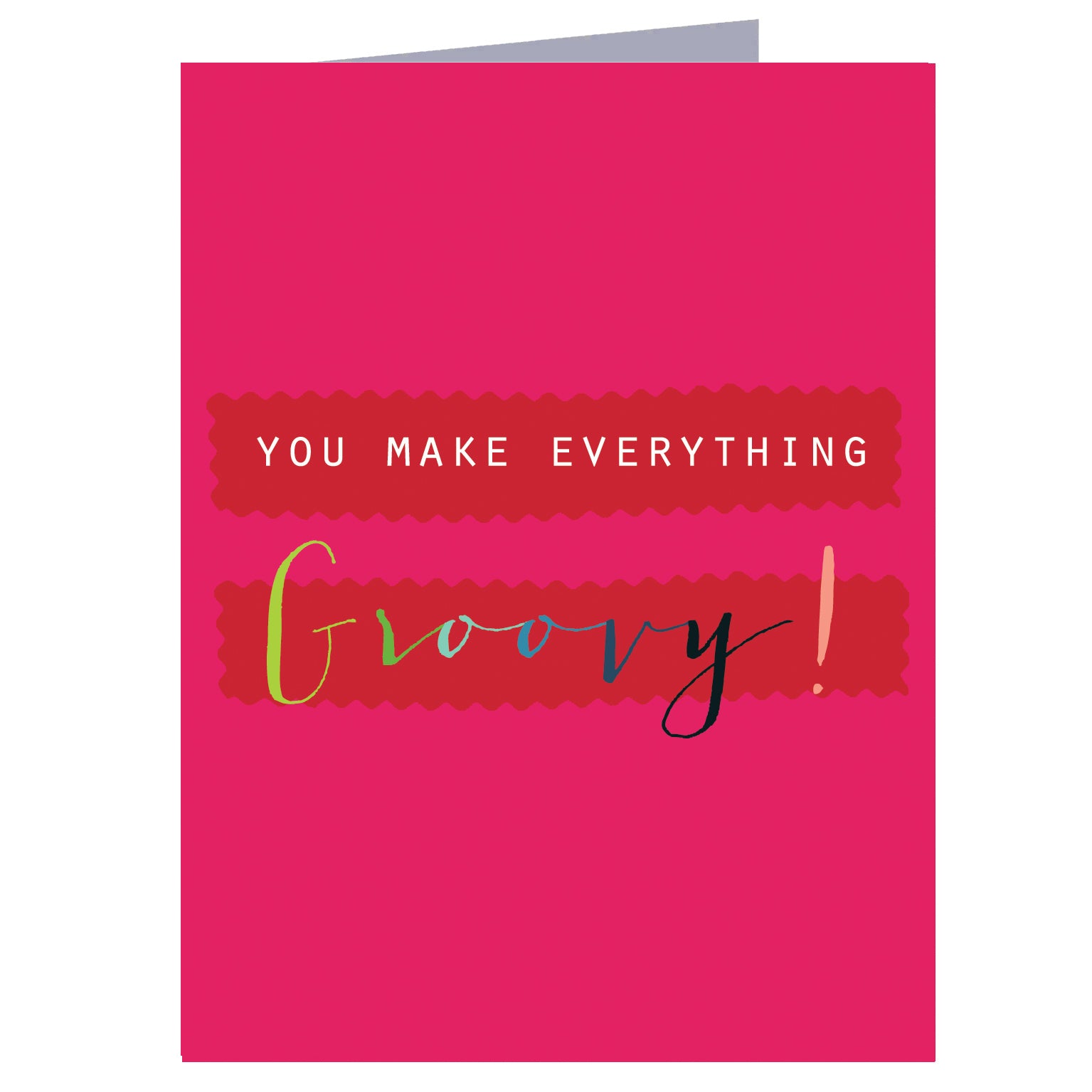 mini groovy greetings card