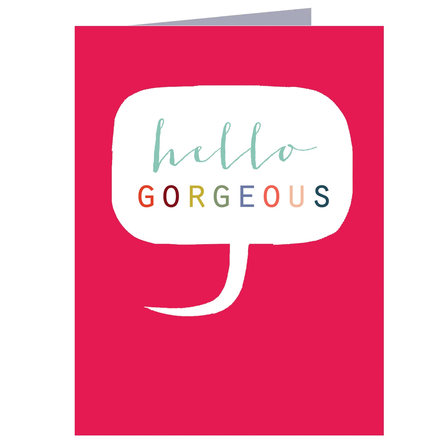 mini hello gorgeous card