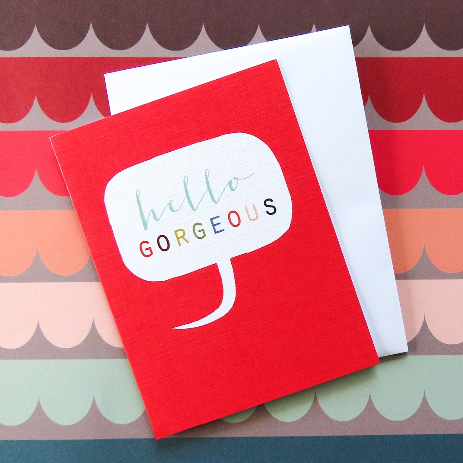 mini hello gorgeous card