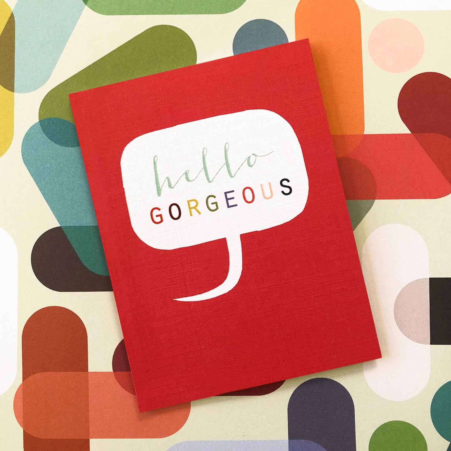 mini hello gorgeous card