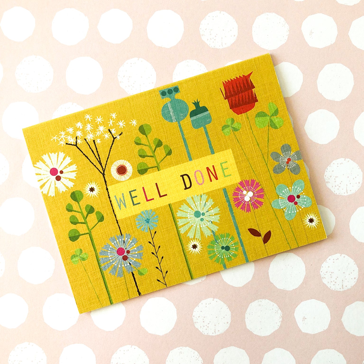 TW509 mini floral well done card