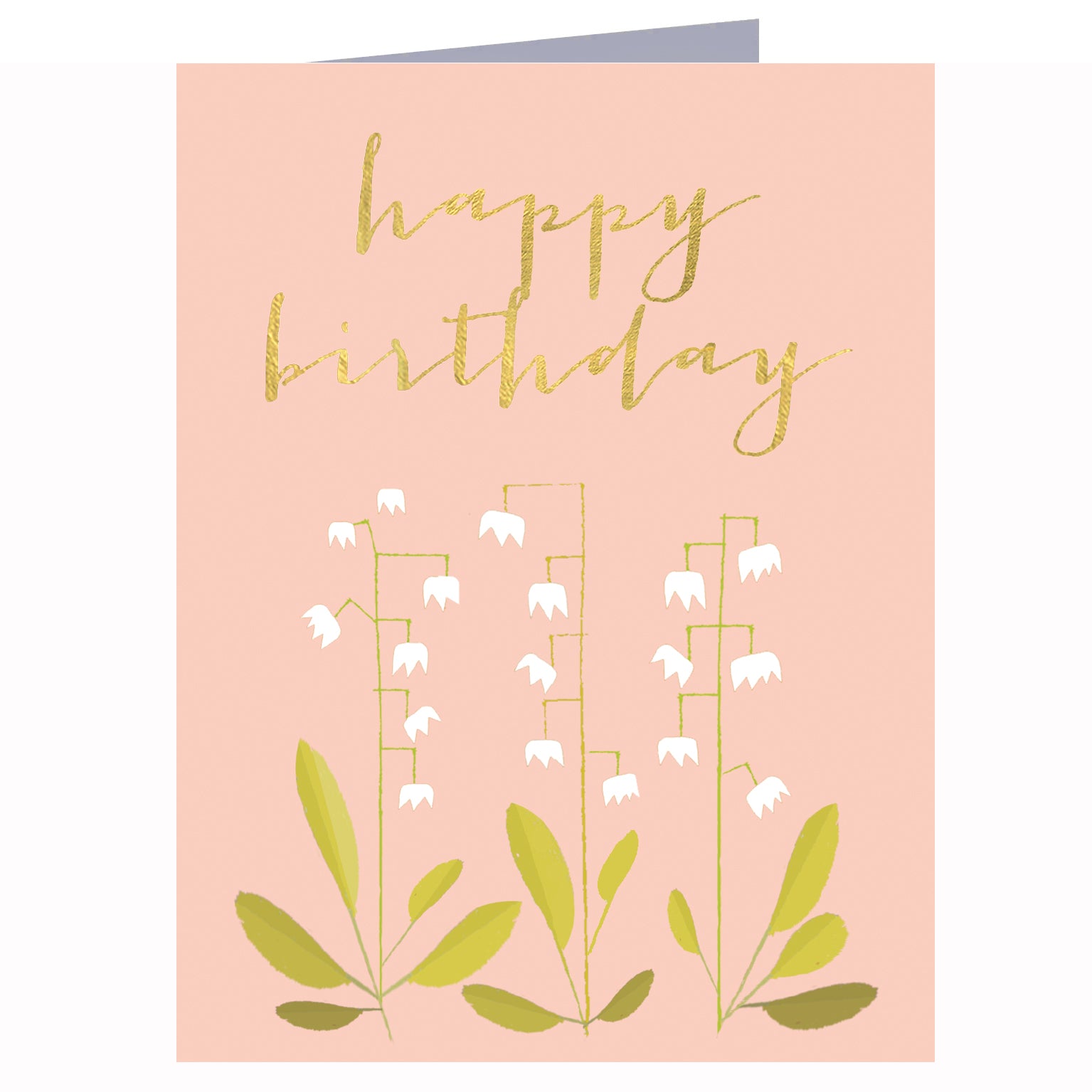 TW600 mini gold foiled birthday card