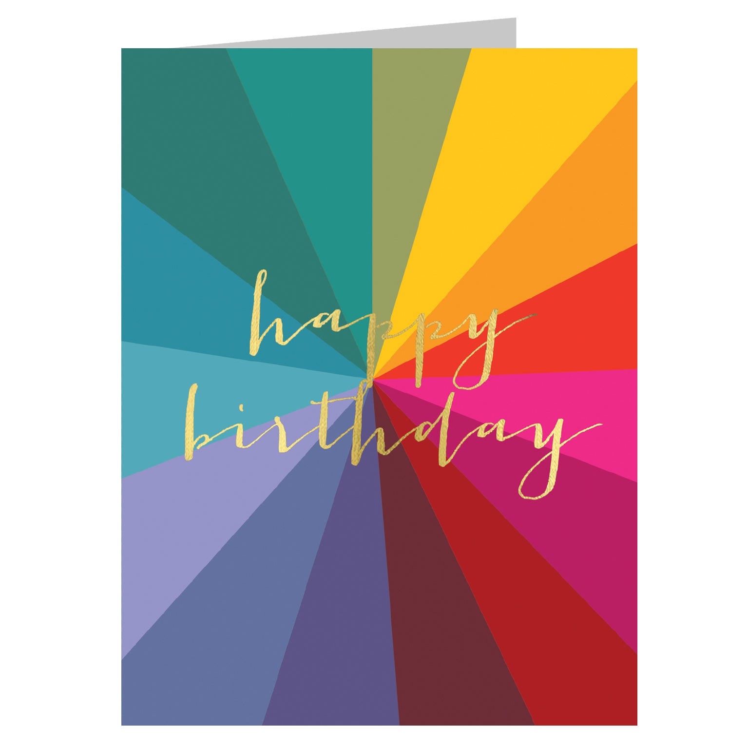 TW601 mini gold foiled birthday card