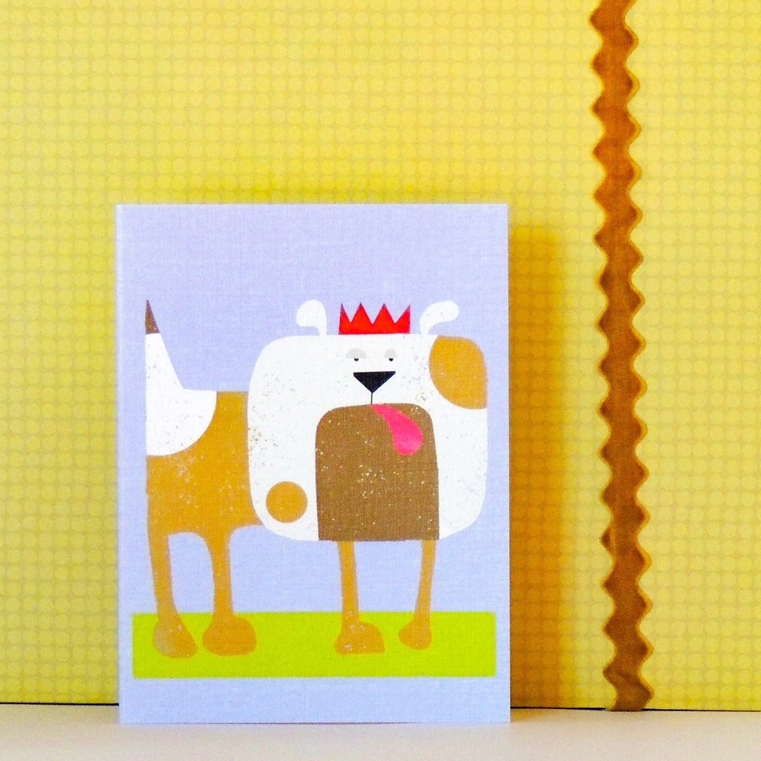 TW72 mini bulldog greetings card