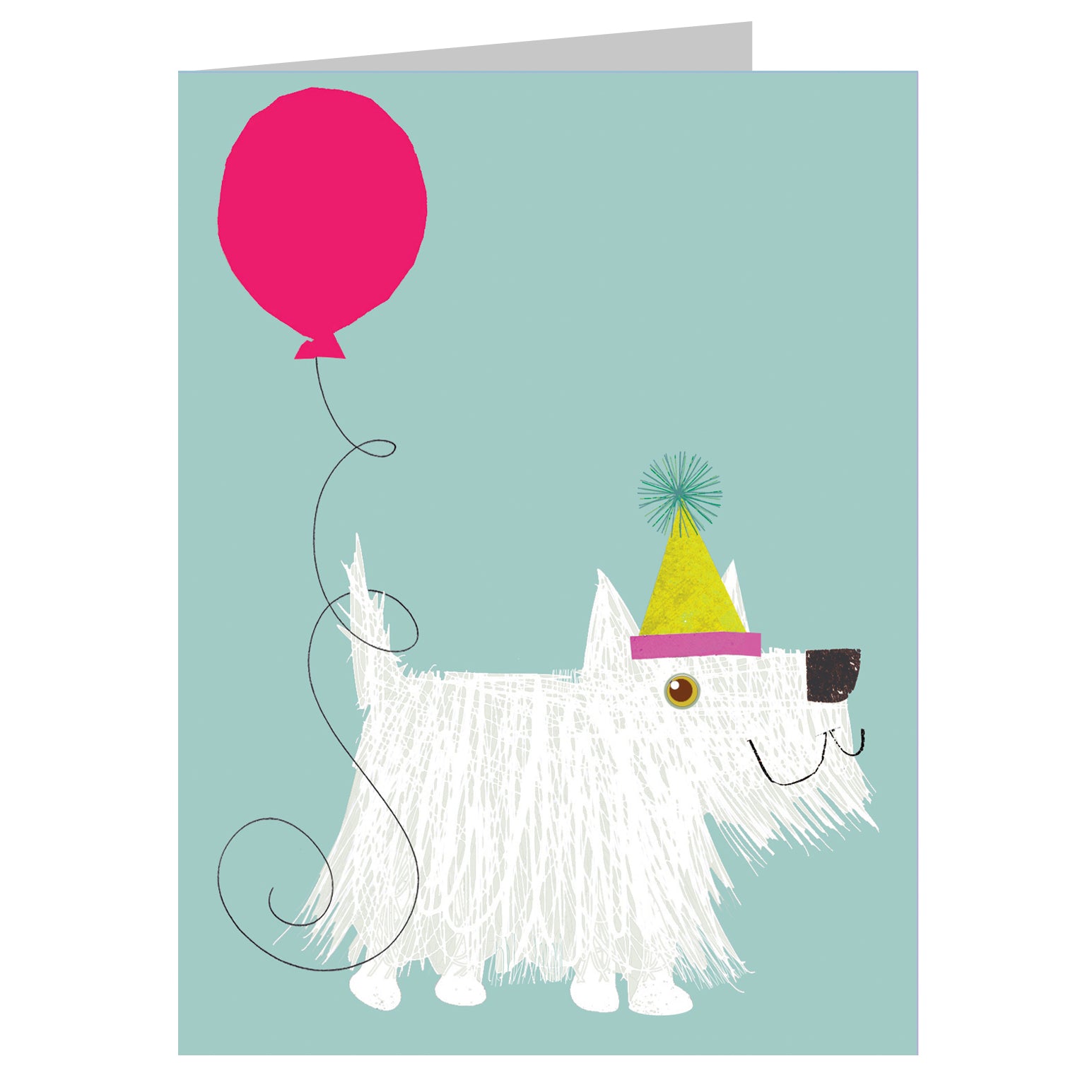 TW73 mini westie greetings card