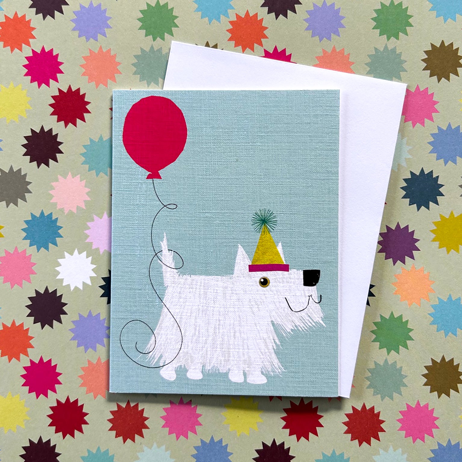 TW73 mini westie greetings card