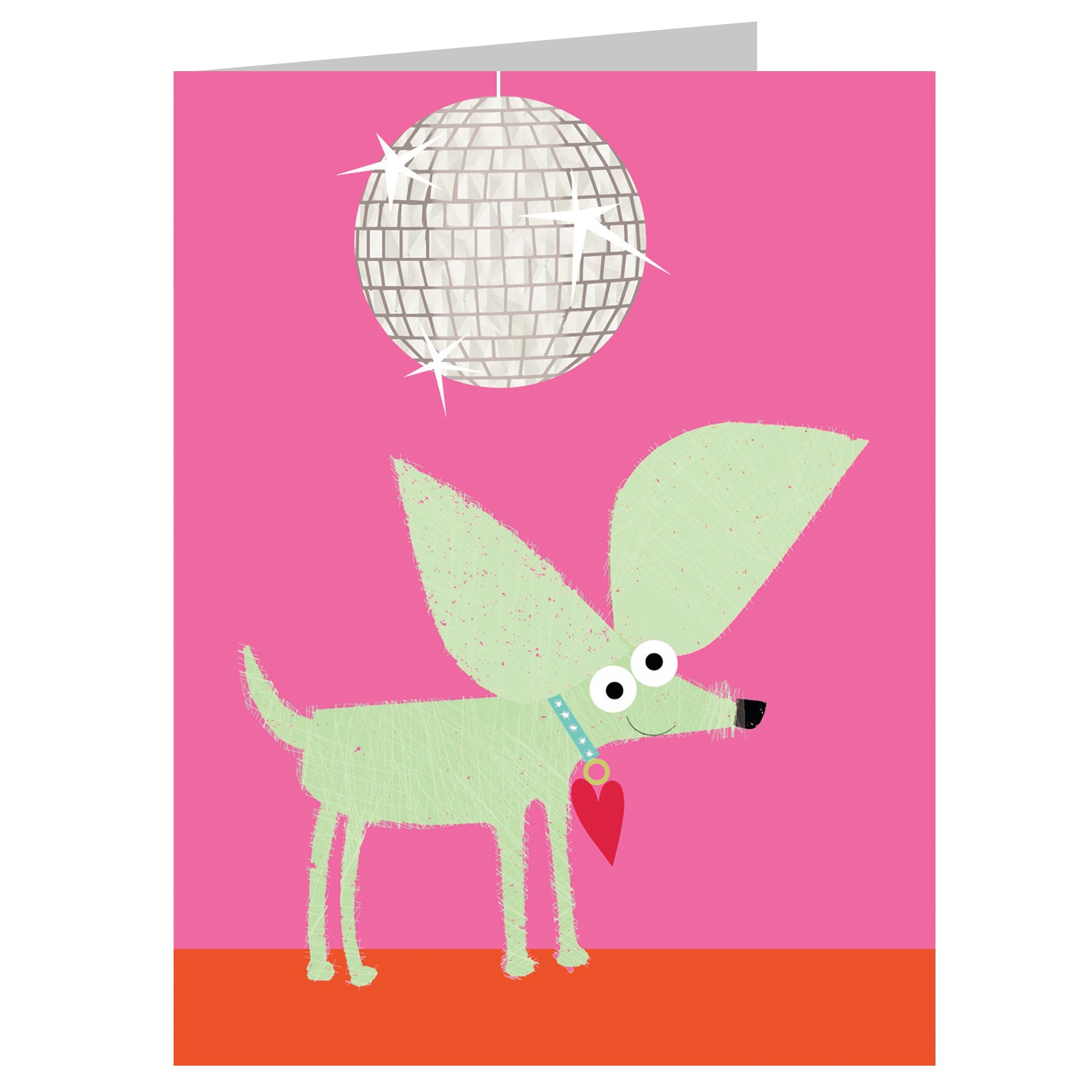 TW74 mini disco chihuahua card