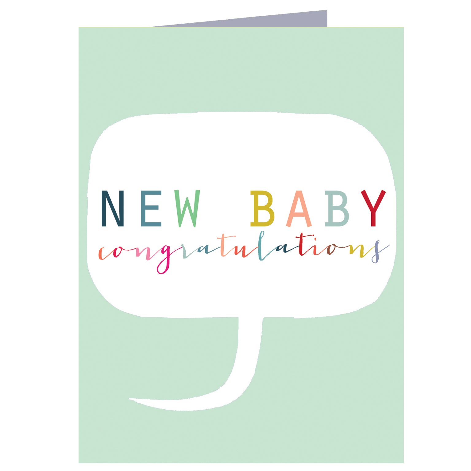 mini new baby card