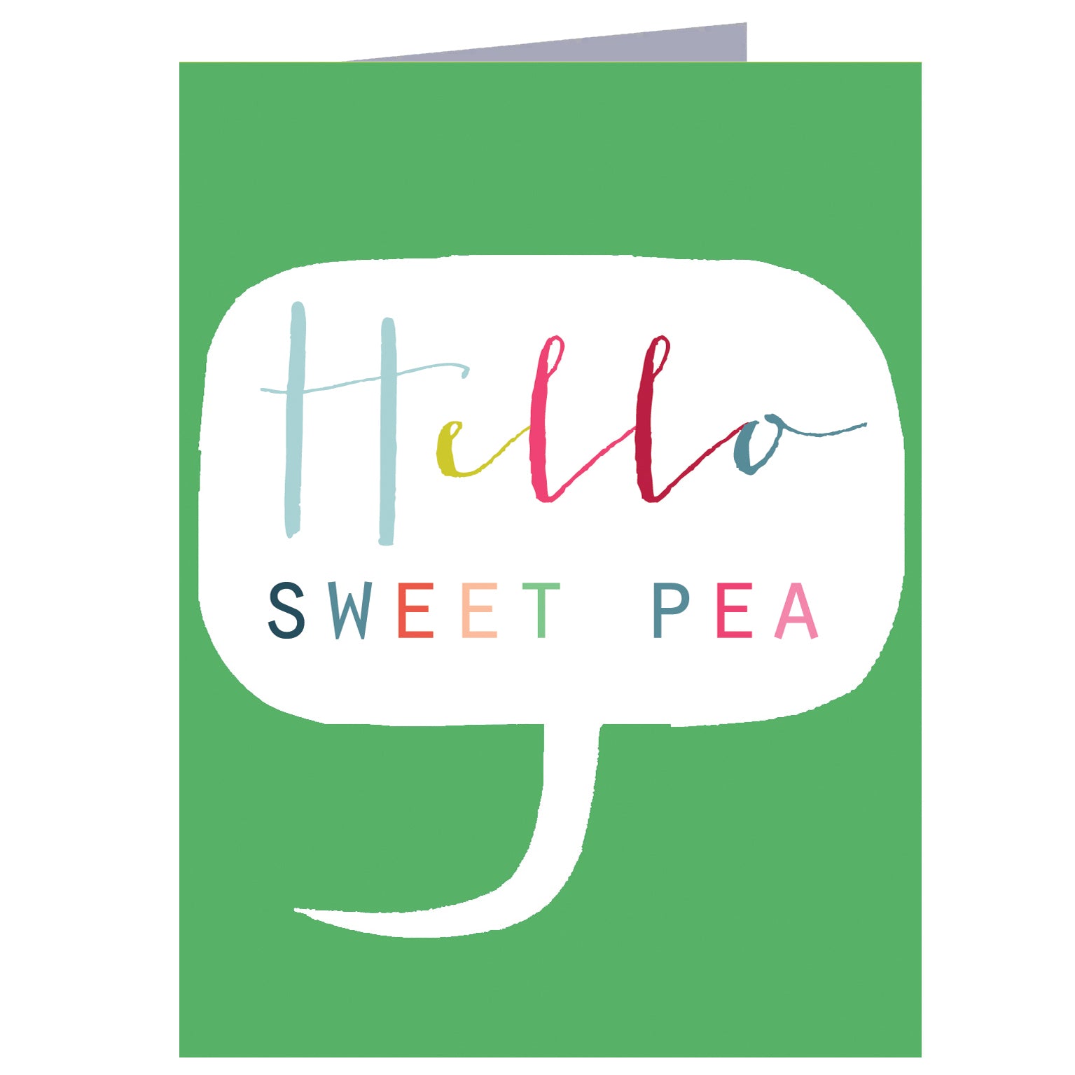 mini sweet pea card