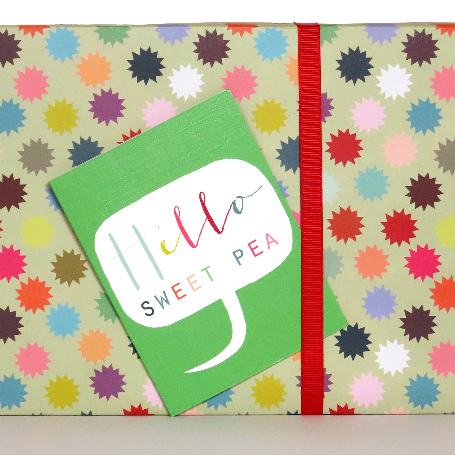 mini sweet pea card