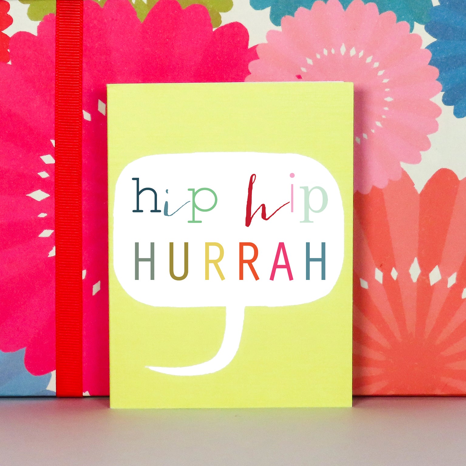 mini hip hip hurrah card