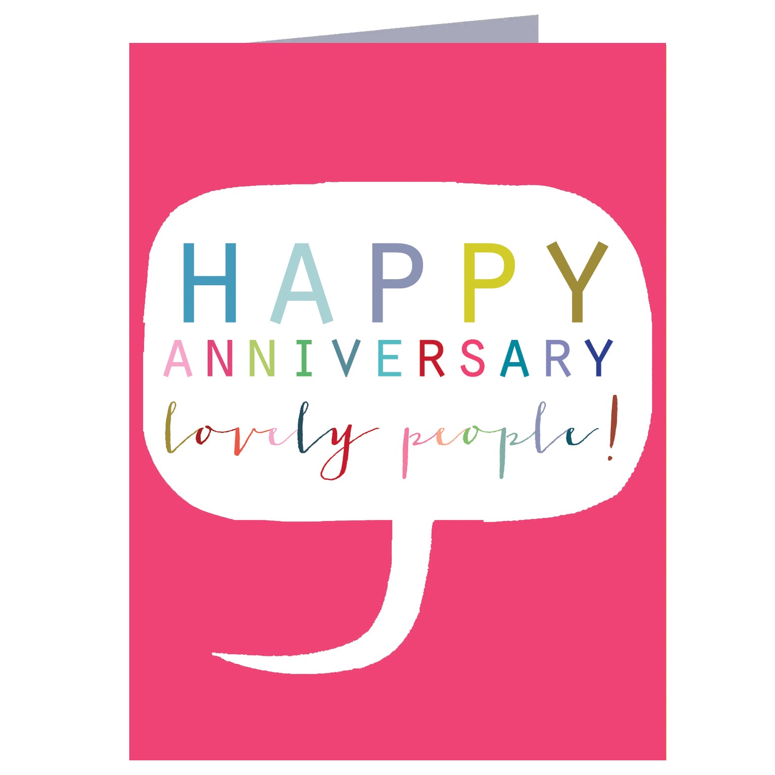 mini happy anniversary card