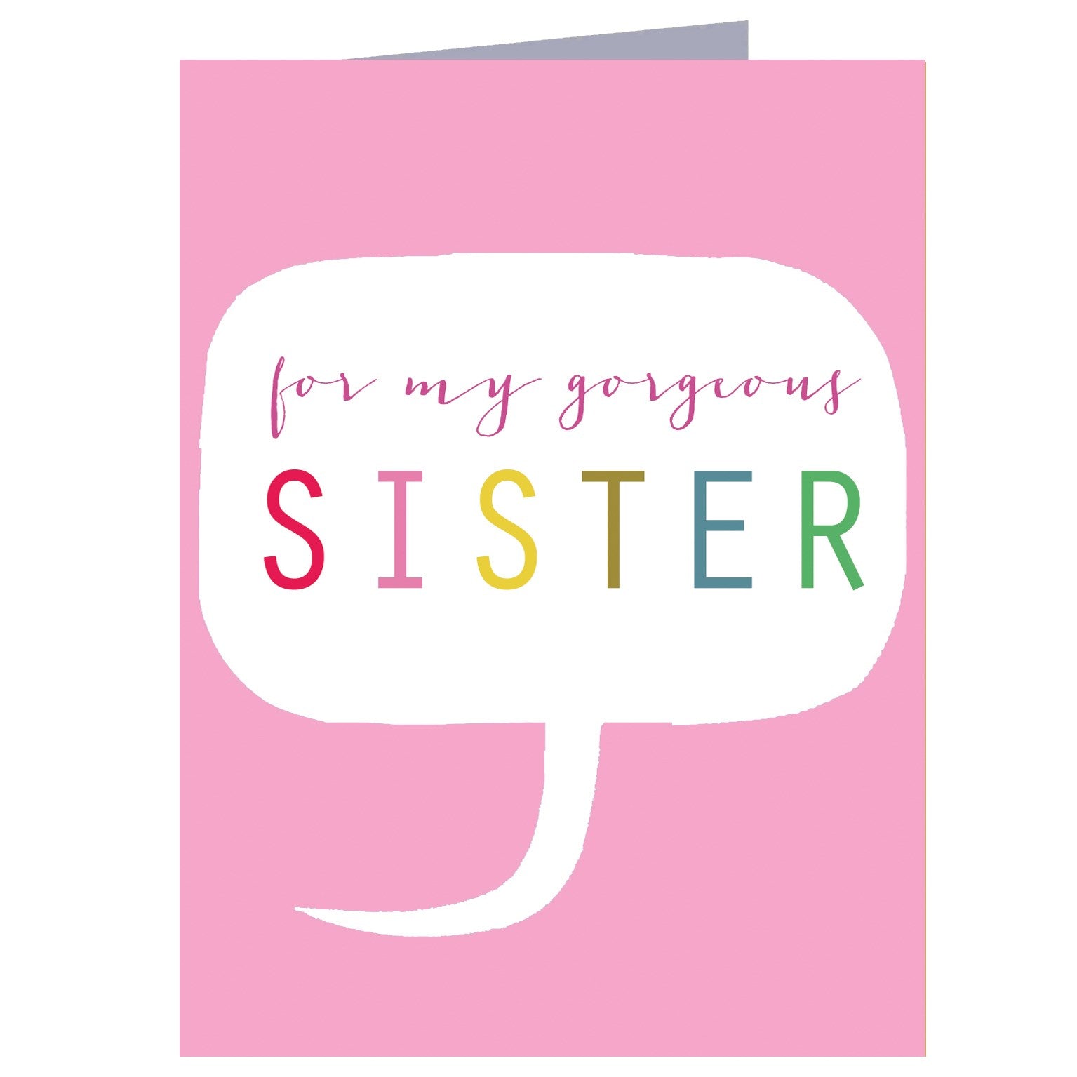 mini gorgeous sister card