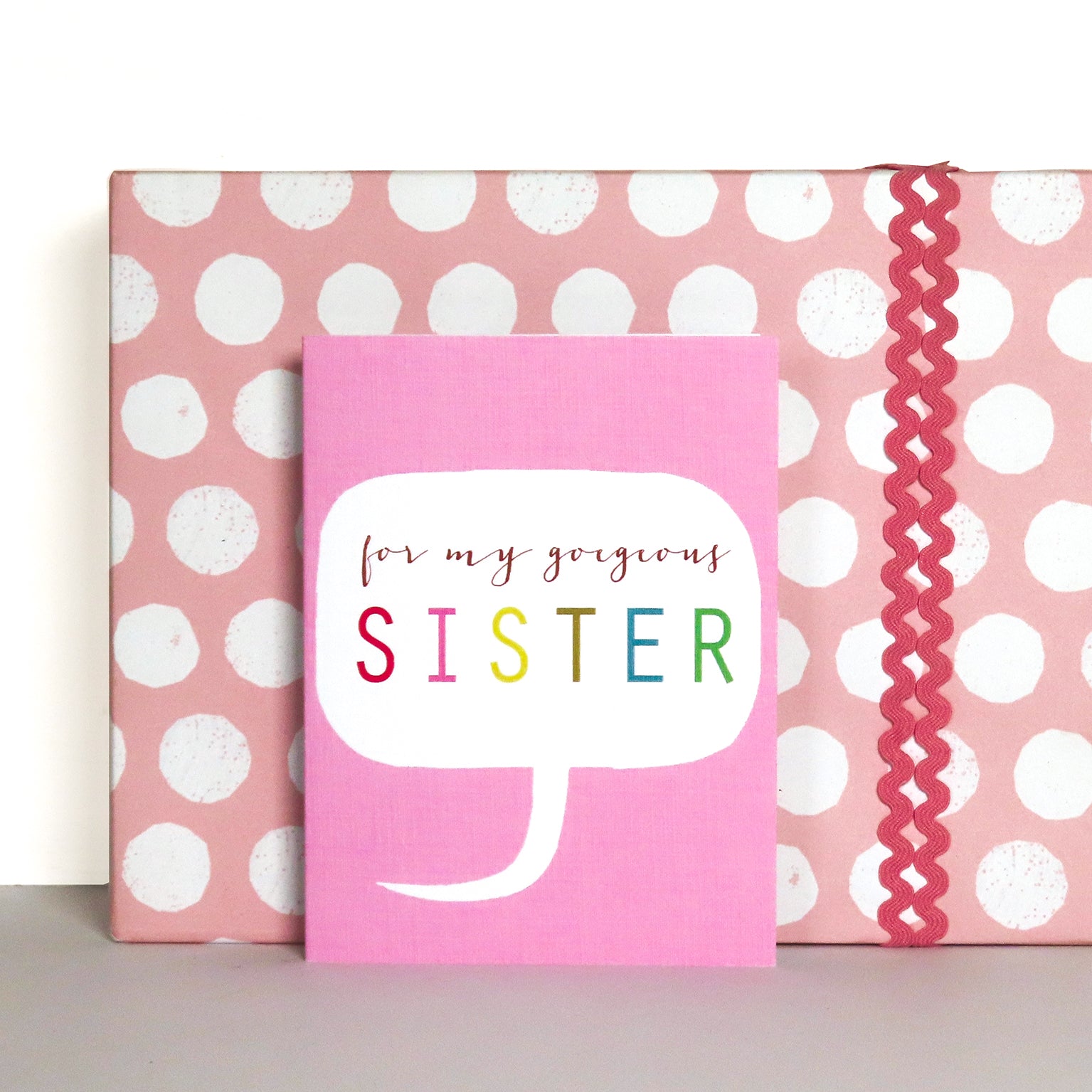 mini gorgeous sister card