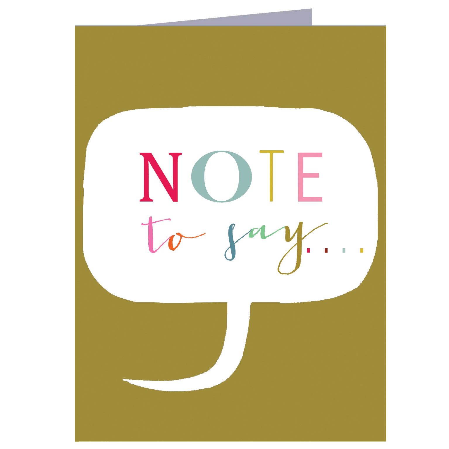 mini note to say card