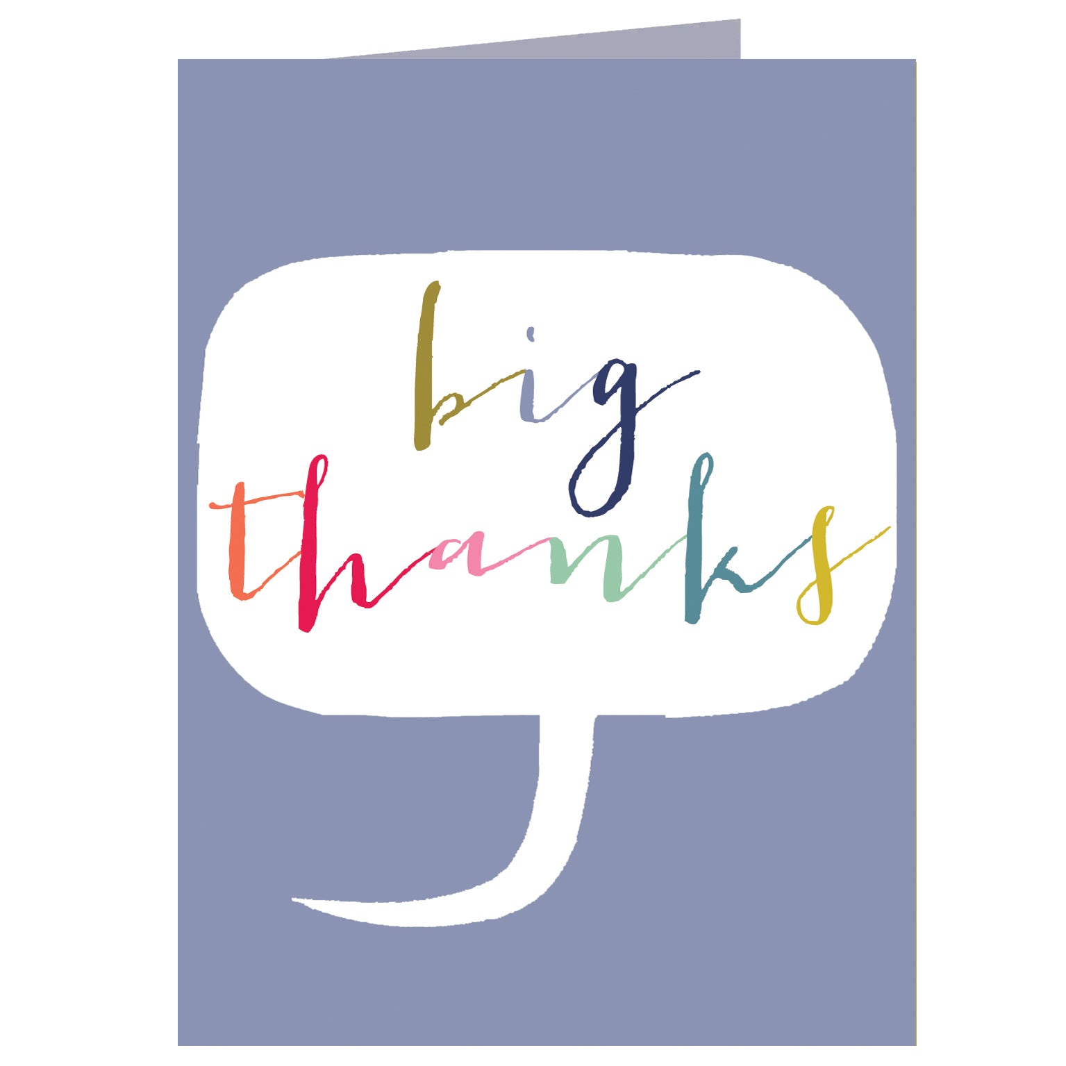 mini big thanks card