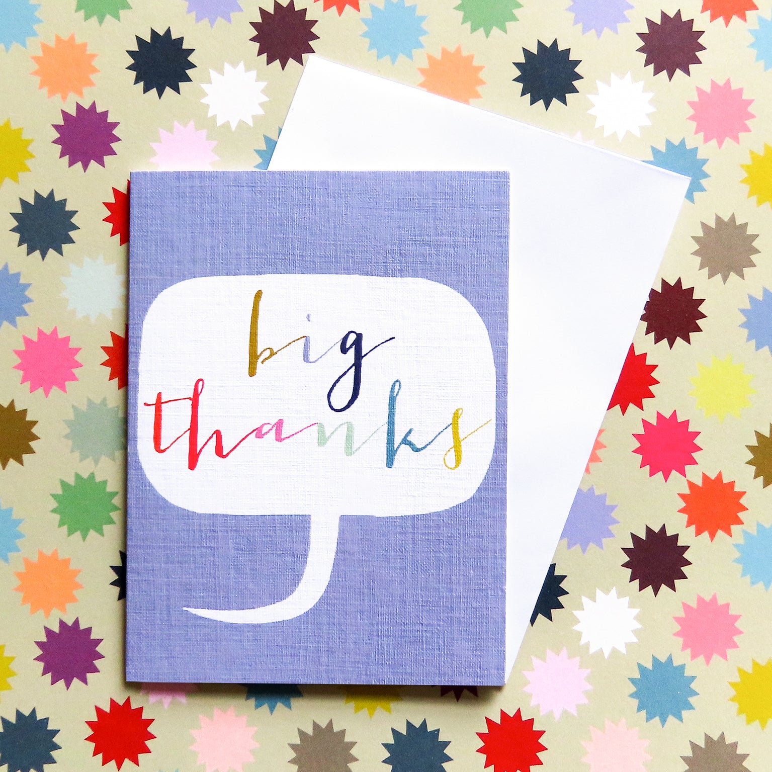 mini big thanks card